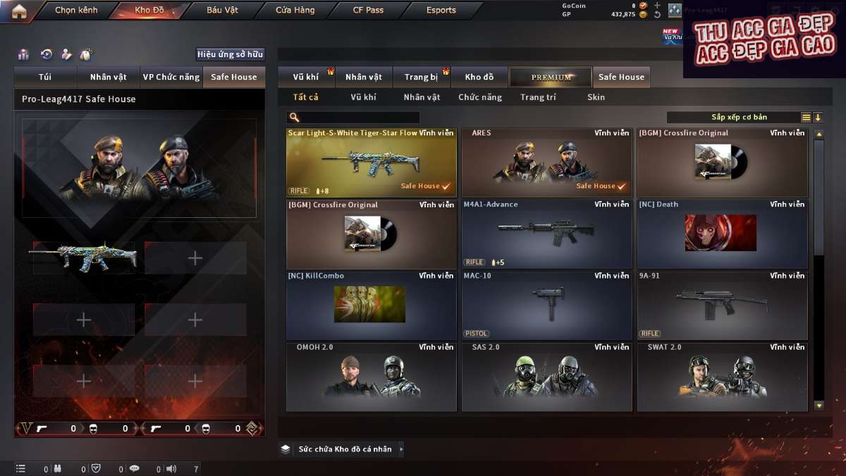 shop acc cf uy tin gia re